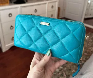 Kate Spade Blue Wallet thumbnail 1