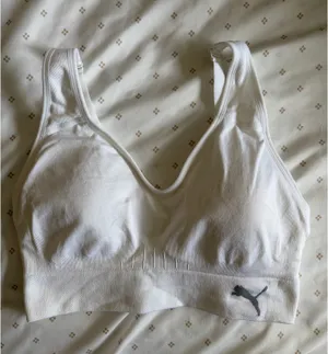 Puma Sports Bra White thumbnail 1