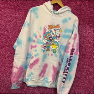 Hello Kitty & Friends Sanrio Kawaii Camp Tie Dye Hoodie 2X thumbnail 3