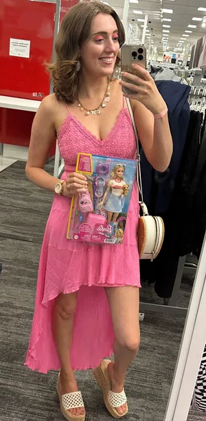 Size Small Barbie Pink Dress thumbnail 1