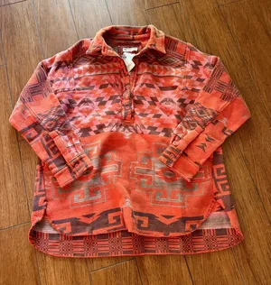 Free People Arizona Sky Pullover Fleece- size Large thumbnail 1