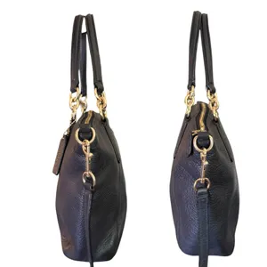 Coach Vintage Kelsey Black Pebbled Leather Satchel Crossbody Purse thumbnail 4