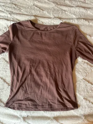 brown fitted top thumbnail 1