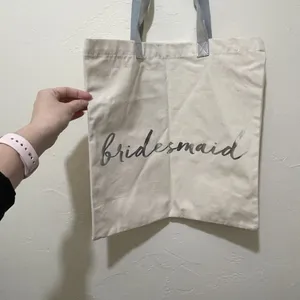Rosanna Cream and‎ Silver Bridesmaid Tote bag Shopping Wedding Gift thumbnail 2