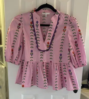Karlie dressy pink top thumbnail 1