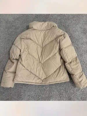 NWT Aritzia Wilfred Oxford Tan Cloud Puff Puffer Jacket size X-Small 700+ fill thumbnail 3