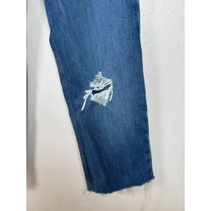 Levi's Low Pro Straight Leg Jeans Women's Size‎ 25 Blue Distressed Ripped thumbnail 5