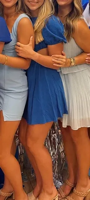 Hello Molly Blue Mini Dress thumbnail 2