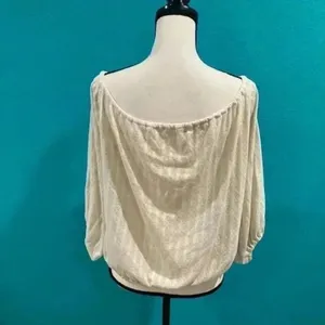 Free people white knitted top thumbnail 3