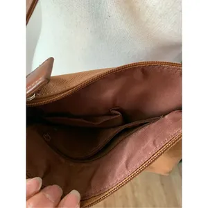 FOSSIL Brown Leather Crossbody Bag/Purse/Satchel, Non-Adjustable Strap thumbnail 4