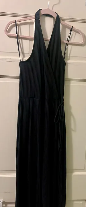 One Love Clothing black halter jumpsuit thumbnail 1