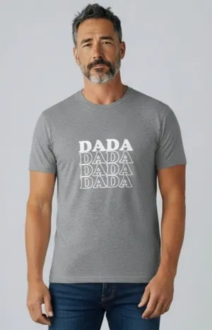 Motherhood Maternity Unisex Dada Graphic Tee Sz L Gray Short Sleeve Father's Day thumbnail 1
