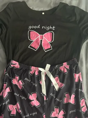 SHEIN Sleepwear Set Black Size XL thumbnail 1