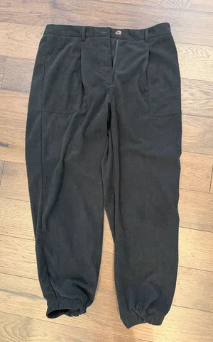 HALARA Black Women’s Corduroy Joggers Size XL Tall - C45-046 thumbnail 1