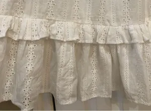 NEW Label of Love White eyelet Dress M thumbnail 6