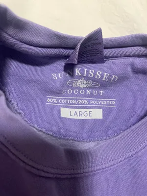 Sunkissed Coconut Purple Skeleton Sweatshirt thumbnail 3