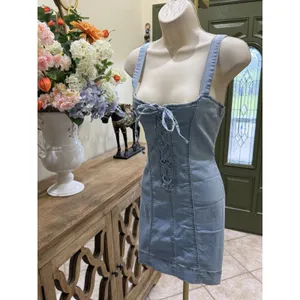 Jolie & Joy light wash denim mini dress size M thumbnail 2