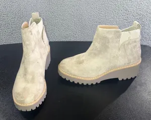 DV Dolce Vita RIELLE Suede‎ Lug Sole Wedge Chelsea Boots Women 8 Waterproof thumbnail 1