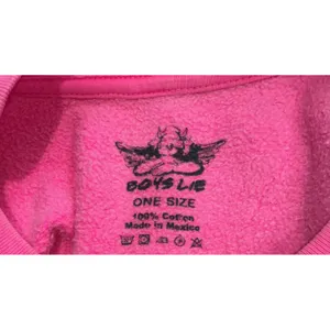 Boys Lie Perfect Match Oversized Graphic Sweatshirt Pink One Size Cotton thumbnail 4