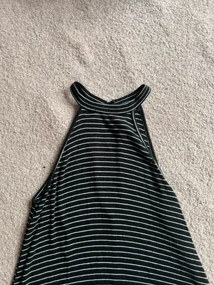 American Eagle Black Striped  Dress thumbnail 2