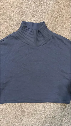 Alo Cropped Turtleneck Yoga Soleil Sweatshirt thumbnail 2