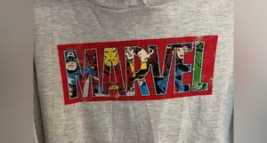 MARVEL Gray Hoodie. Size Medium. New, never worn. thumbnail 2