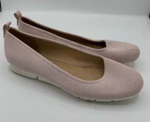 Dr. Scholl's Women's Timeless ballet flats in blush pink knit‎ fabric size 8.5 thumbnail 1