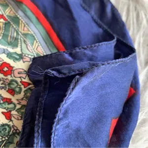 Anthropologie Vintage Chinese silk scarf thumbnail 4