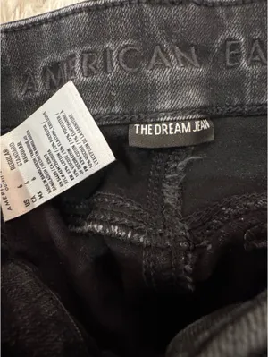 American Eagle Outfitters Jeans Black Skinny Ripped thumbnail 3