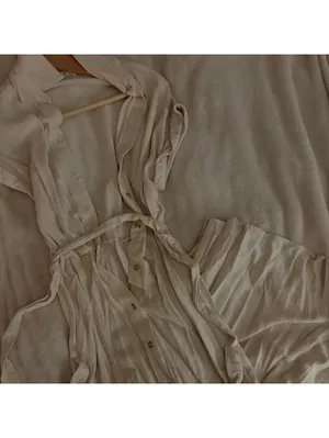 Stradivarius Women's Cream and White Dress thumbnail 2