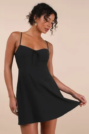 NWT Lulus Diora Black Sleeveless Mini Dress Night Out Little Black Dress Size S thumbnail 1