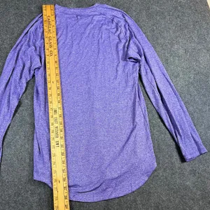 Lululemon Better Everyday Long Sleeve Shirt Purple Space Dye Heathered Top Small thumbnail 5