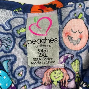 Peaches Uniforms Halloween Scrub Top thumbnail 4
