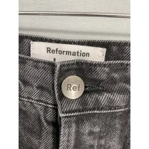 Reformation Womens Cynthia High Relaxed Jean Seattle Washed Black 27 thumbnail 7