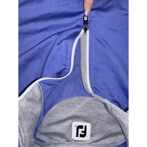 Women's FootJoy Quarter-Zip Long Sleeve‎ Sun ProtectionPullover Peach Size Small thumbnail 3