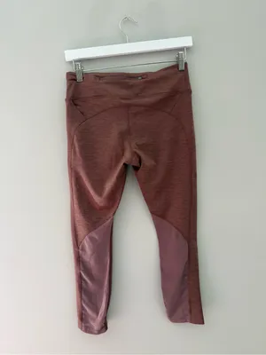 Nike Brown Heathered High Rise Performance Leggings Size M thumbnail 5