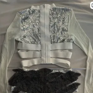 iHeartRaves Silver Rainbow Holographic Sequin Top thumbnail 3