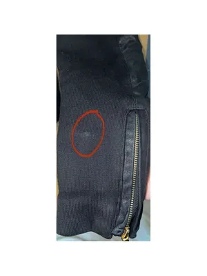 Women’s AQUA Black Leather Jacket MOTO Small thumbnail 8