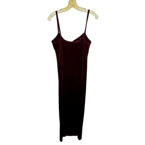 Vintage Teddi Evening Red‎ Velvet Long Dress thumbnail 7