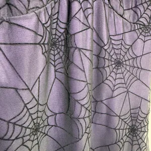 Women‎ Fairy Grunge Whimsigoth Babydoll Slip Dress Purple Black Spiderweb Goth thumbnail 8