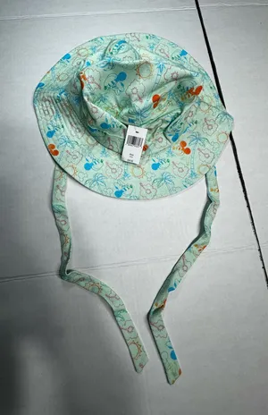 Disney Parks Mickey & Friends Tropical Print Sun Hat | Adult 57cm | NWT thumbnail 1