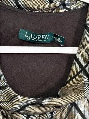 Lauren Ralph Lauren Plaid Cowl Neck Dress, size 14 thumbnail 5
