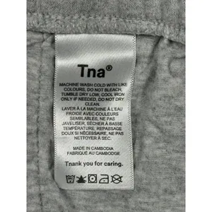 TNA Aritzia Cozy Sweatfleece Jogger Sweatpants Heather Grey XS Drawstring thumbnail 6