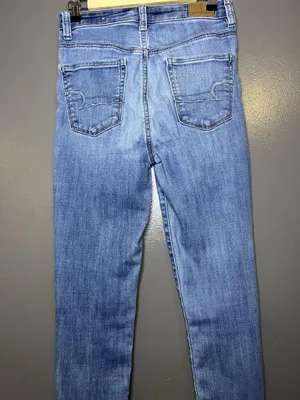 American Eagle Outfitters Highest Rise Jegging Jeans Womens 8 Med Wash Stretch thumbnail 6