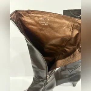 Cole Haan dark brown espresso Leather Knee-High Boots Women’s 7 B Made in Brazil thumbnail 7