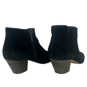 Aquatalia Suede Interior Zip Ankle‎ Boots Black 7.5 thumbnail 10