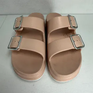 MIA 8 Slide Sandals Platform Double Buckle Blush Pink Chunky Lug Sole Summer thumbnail 4