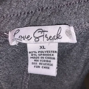 Love Streak grey comfy jogger style sweatpants with pockets thumbnail 7