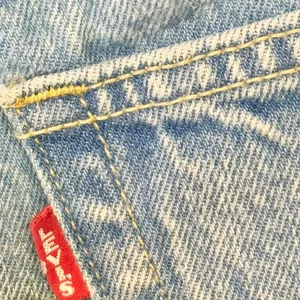 Levis Mom Skirt Light Acid Wash Blue Denim Button Fly Size 24 Jean Retro BOHO‎ thumbnail 4