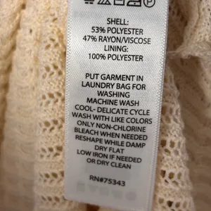 Rachel Zoe Womens Maxi Dress L‎ Cream Pointelle Knit Sleeveless Belted Coastal thumbnail 9